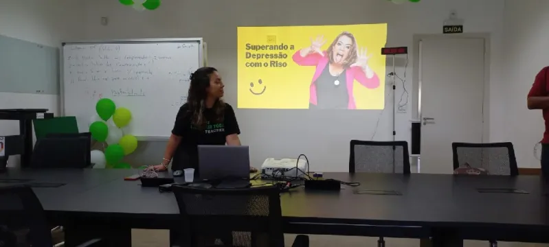 palestra de saúde em evento berrini